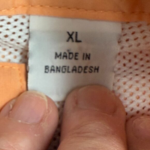 Men's WORLD WIDE SPORTSMAN Orange Short Sleeve PFG Fishing Shirt- Size XL - Picture 7 of 11